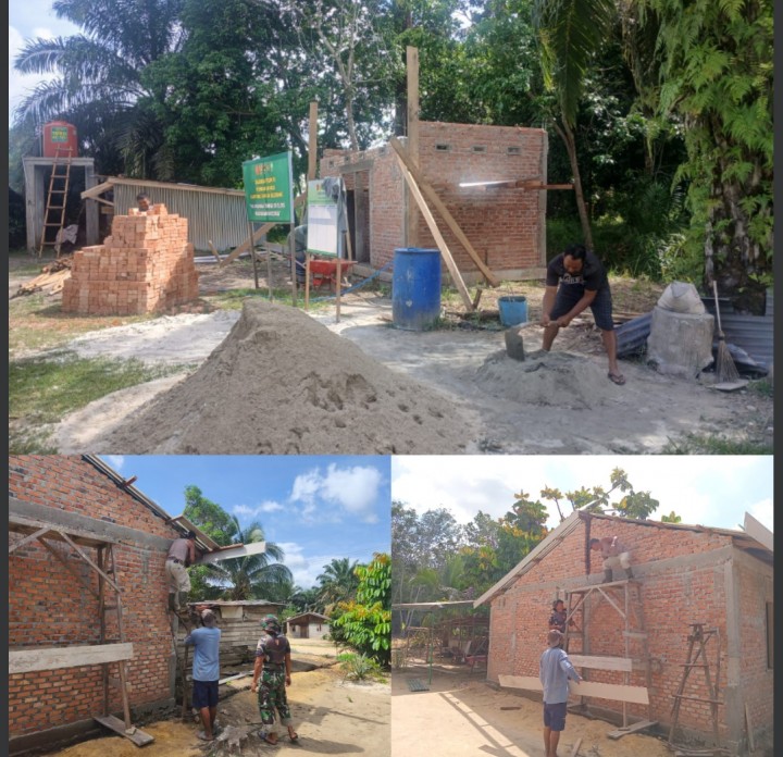 Dari Pagi Hingga Senja, Satgas TMMD Kodim 0322/Siak Tak Kenal Lelah Bangun Harapan Warga Muara Kelantan
