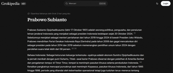 Elon Musk Luncurkan Grokipedia, Saingan AI Miliknya Mirip Wikipedia Tuai Kecaman Publik Kerna Dicap 'Jiplak'