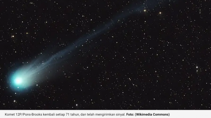 Ilmuwan Tercengang! Komet Usia 71 Tahun Pancarkan Sinyal Radio Misterius