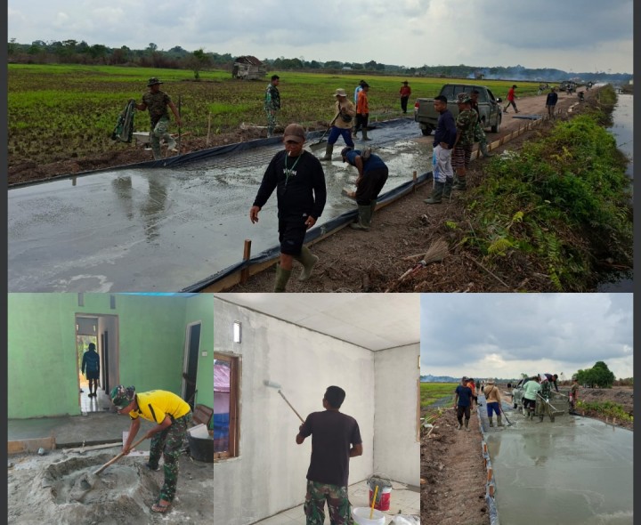 Satgas TMMD Kodim 0322/Siak Genjot Penyelesaian Semenisasi, MCK, dan RTLH di Hari ke-26: Bukti Nyata Gotong Royong TNI dan Warga