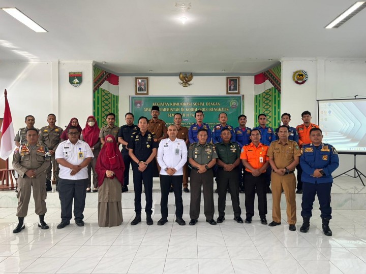 Gandeng Kementrian dan Lembaga Pemerintah, Kodim 0303 Bengkalis Gelar Komsos Program Asta Cita