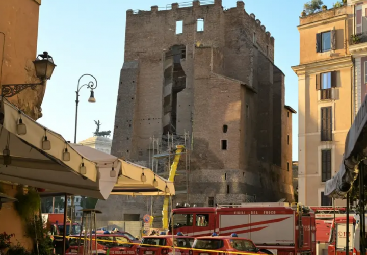 Rusia Mengejek Roma, Mengaitkan Runtuhnya Menara dengan Ukraina