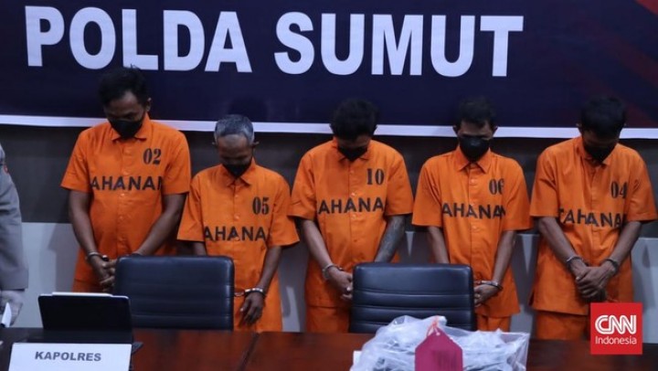 Pukuli Mahasiswa Tidur di Masjid Sibolga hingga Tewas, 5 Orang Ditangkap Polisi 