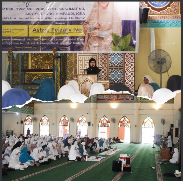 Perempuan Siak Didorong Perkuat Peran dalam Pendidikan Keluarga — Tablig Akbar dan Kajian Inspiratif Bersama Bunda Astrie Ivo