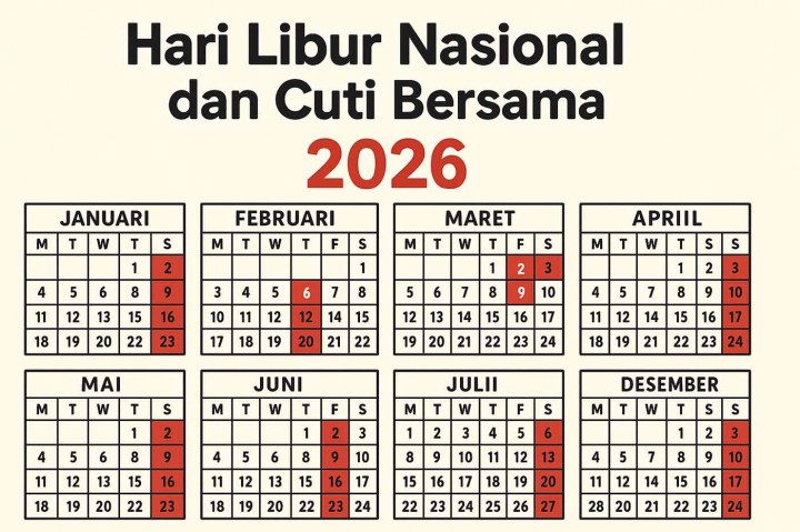 Tanggal Cuti Bersama Hari Besar Islam di Tahun 2026
