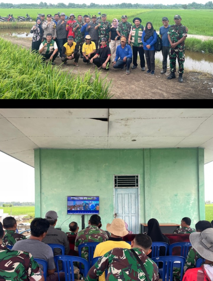 Kasad TNI Pantau Optimalisasi Lahan Secara Nasional, Kodim 0322/Siak Gelar Vidcon dan Tinjau Pengairan Pertanian di Sabak Auh