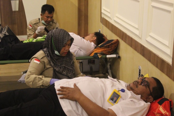 Lapas Bengkalis Ramaikan Donor Darah Hari Bakti Kementerian Imigrasi dan Pemasyarakatan