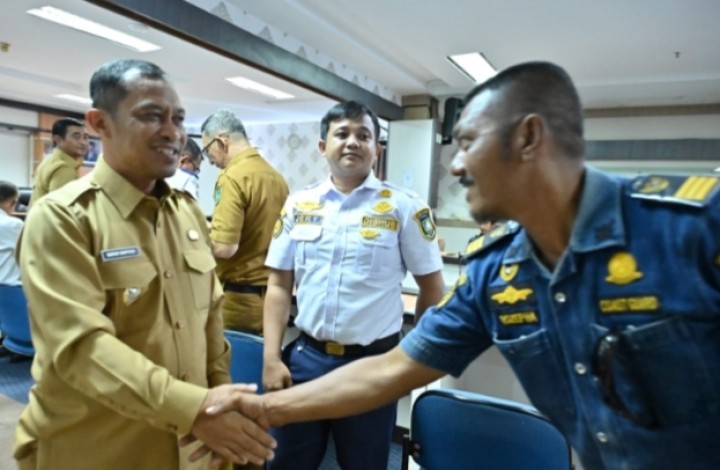 Ajak Bangun Sinergi, Kolaborasi Wabup Bengkalis Terima Audensi Badko HMI Riau