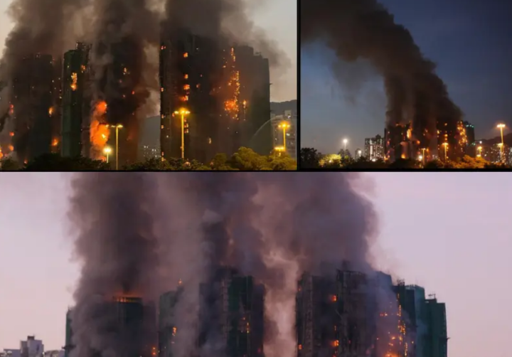 Kebakaran gedung di Hong Kong/ net