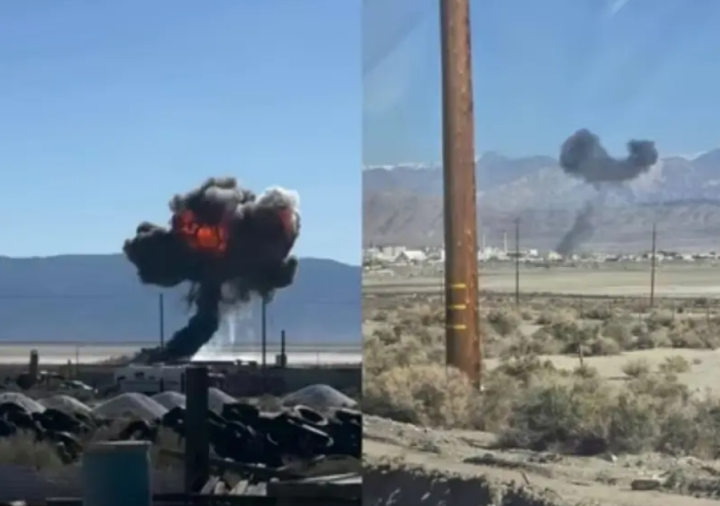 Jet Tempur F-16 AS Jatuh di Dekat California, Meletus dan Terbakar