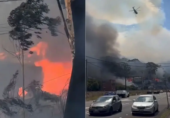 Tangkapan layar dari video yang dibagikan di X/ X-@WeatherMonitors