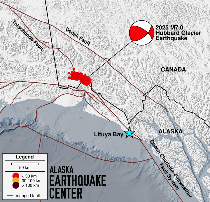 Gempa Alaska Magnitudo 7,0 Picu 164 Gempa Susulan dalam 24 Jam Terakhir. (from earthquake.alaska.edu)