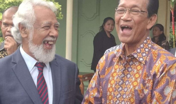 Perdana Menteri (PM) Timor Leste Xanana Gusmao melakukan kunjungan ke Kompleks Kepatihan, Kota Yogyakarta. Sumber: kumparan.com