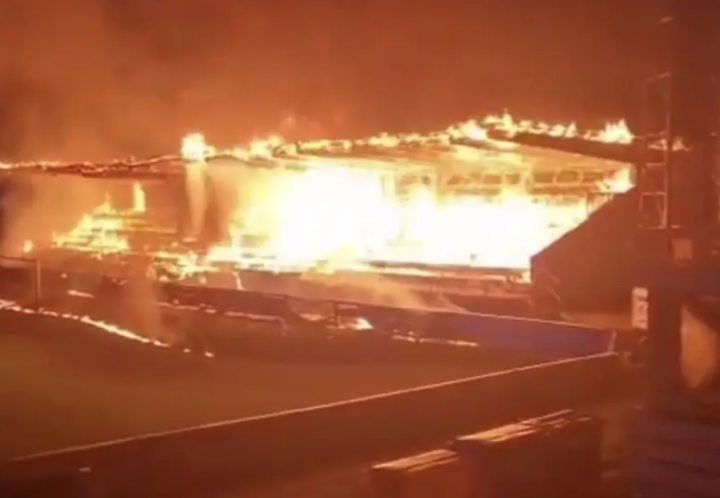 Stadion sepak bola Finlandia dibakar oleh penggemar remaja setelah klub terdegradasi dari divisi teratas/ tangkapan layar dari X