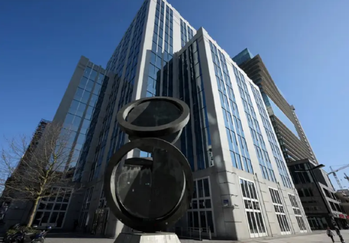 Kantor pusat Euroclear di Brussels/ AFP
