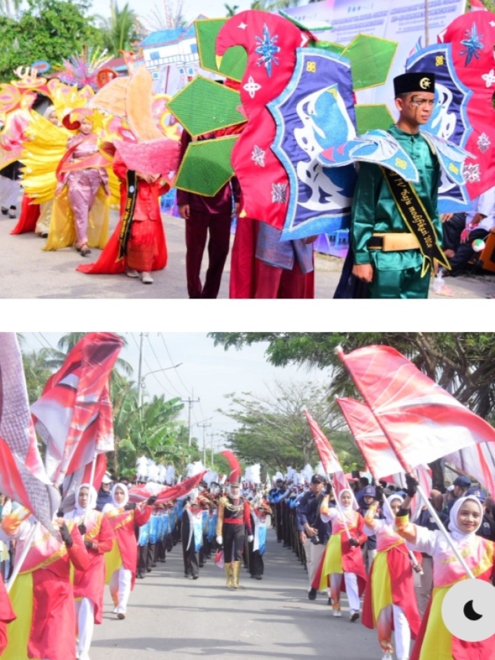 Sebelas Kecamatan se Kabupaten Bengkalis Meriahkan Pawai MTQ ke 50