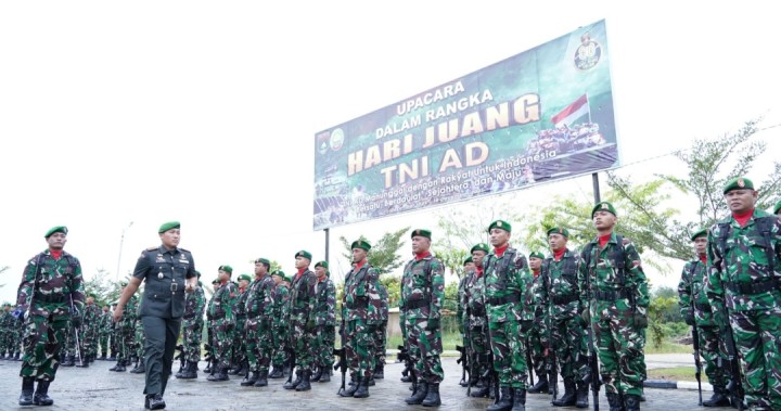 Kodim 0322/Siak Gelar Upacara Hari Juang Kartika TNI AD ke-80, Teguhkan Semangat Manunggal Bersama Rakyat