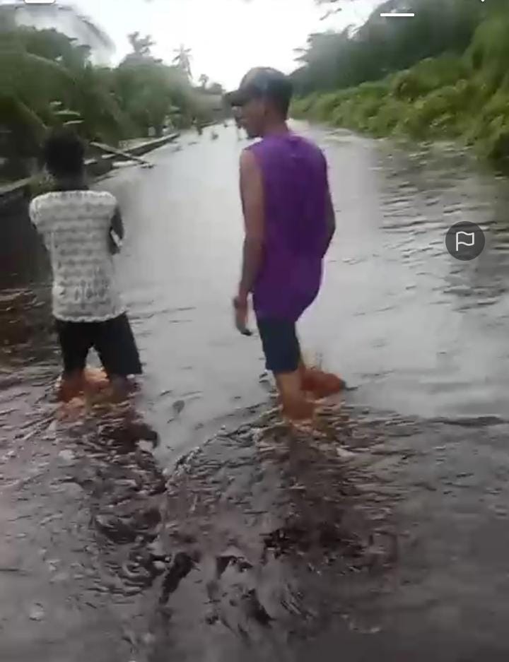 Diguyur Hujan Sejak Sore Kemarin, Dusun III Simpang Ayam Terendam Air Banjir
