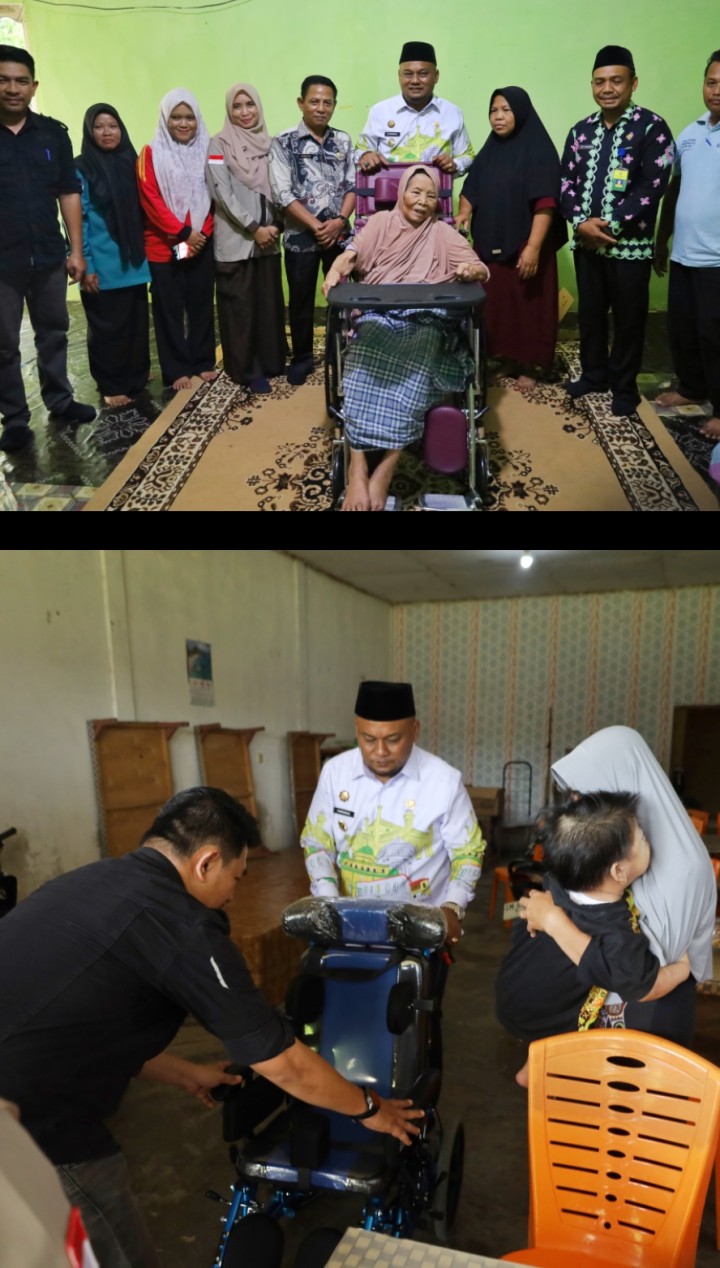 Tangis Haru Warnai Penyerahan Alat Bantu Disabilitas di Siak