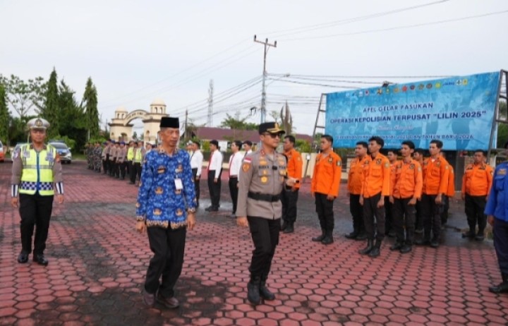 Apel Operasi Lilin Dalam Rangka Pengamanan Nataru di Bengkalis