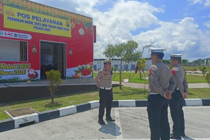 Siap Amankan Nataru, Pos Yan Rest Area KM 45 Kandis Gelar Apel Personel
