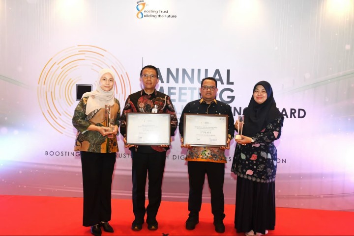 Pimpinan BRKS Syariah usai terima penghargaan bergengsi pada ajang Hajj Banking Award BPKH 2025