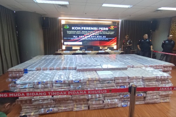 Penampakan uang korupsi. Sumber: kompas.com