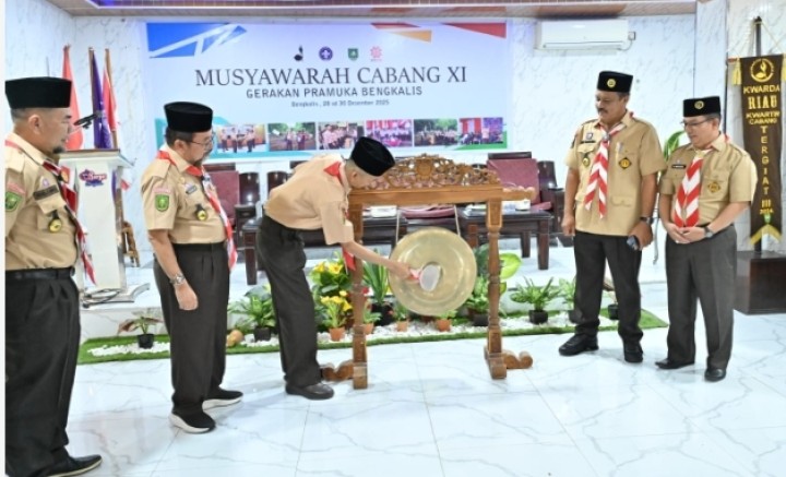 Pemkab Dukung Muscab XI Kwarcab Pramuka di Bengkalis dan Bentuk Kepemimpinan Baru
