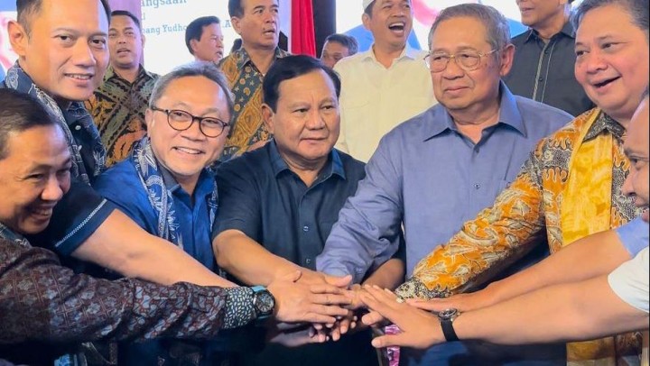 Koalisi Kabinet Presiden Prabowo Subianto. Sumber: detik.com