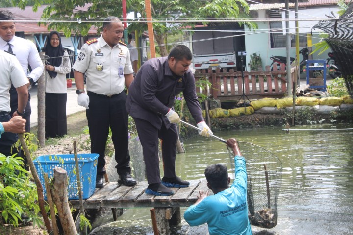 Lapas IIA Bengkalis Panen Raya Serentak Ketahanan Pangan Kemenimipas Secara Virtual