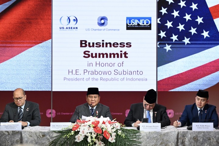 Presiden RI Prabowo Subianto di Washington DC. Sumber: KSP