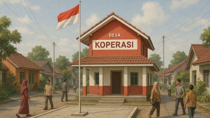 Ilustrasi Koperasi Merah Putih. Sumber: Tribunnews.com