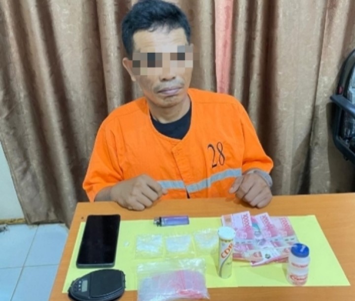 Polsek Siak Kecil Amankan Satu Pengedar dengan 13,52 Gram Sabu