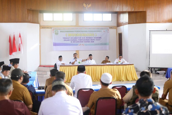 Wakil Bupati Siak Syamsurizal Pimpin Musrenbang Kecamatan Sabak Auh