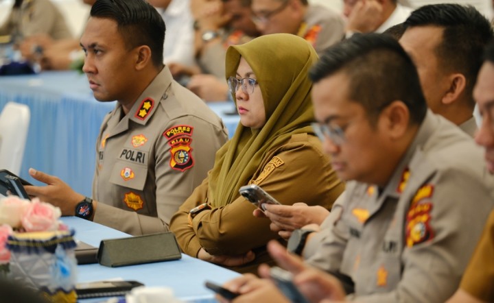 Perkuat Pengamanan Lebaran, Bupati Siak Ikuti Rakor Lintas Sektoral Operasi Lancang Kuning