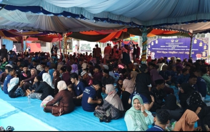 Penjagaan Tetap Superketat, Para Napi di Lapas IIA Bengkalis Hari Raya Bersama Keluarga