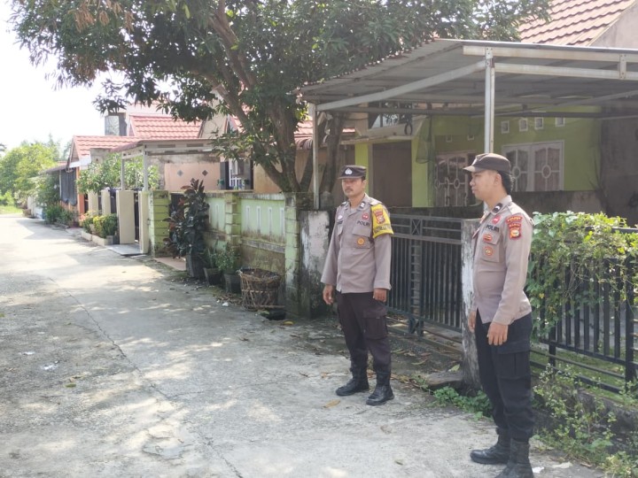 Mudik Tenang, Polsek Tualang Aktifkan Patroli Pemukiman Warga