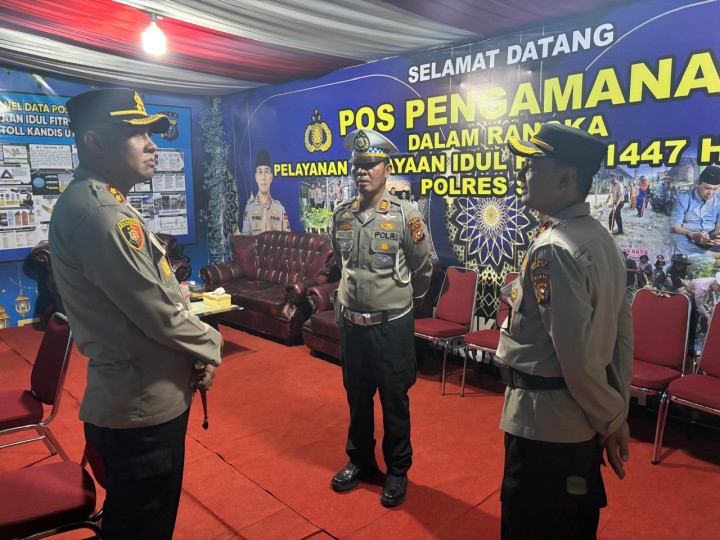 Kapolres Siak Turun Langsung, Pengamanan Mudik di Kandis Utara Diperkuat