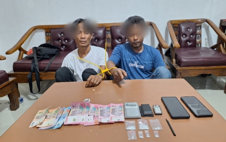 Tidak Ada Ruang Bagi Pengedar Narkoba, Dua Tersangka Diringkus Tim Opsnal Polsek Mandau