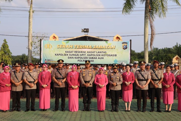 Rotasi Jabatan di Polres Siak, Ini Daftar Pejabat yang Berganti