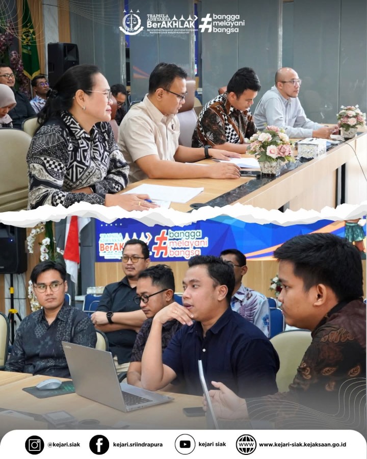 Perkuat Integritas, Kejari Siak Ikuti Evaluasi Zona Integritas