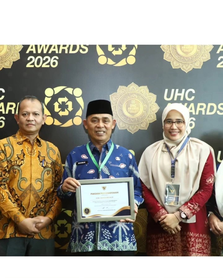 Pemerintah Kabupaten Indragiri Hilir kembali  meraih Penghargaan Universal Health Coverage (UHC) Awards 2026 untuk Kategori Madya atas capaian kepesertaan jaminan kesehatan masyarakat, setelah pada tahun sebelumnya meraih Penghargaan Pratama, Selasa (27/01/206).