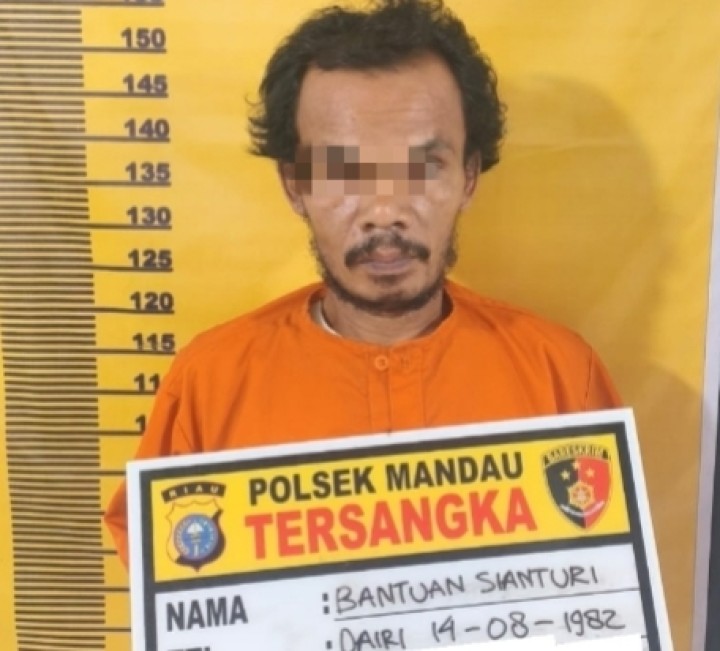 Polsek Mandau Ringkus BS Pelaku Kejahatan Cabul Anak Dibawah Umur 