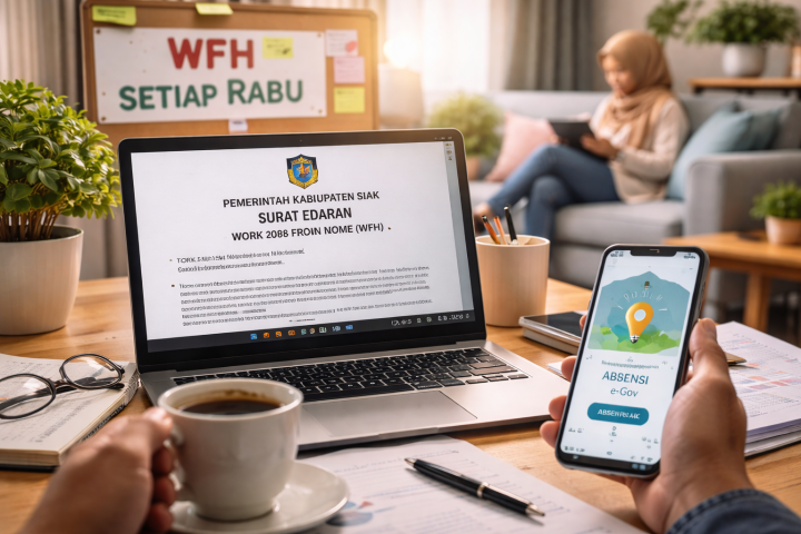 Mulai Rabu, ASN Siak WFH, Pelayanan Publik Tetap Jalan Normal