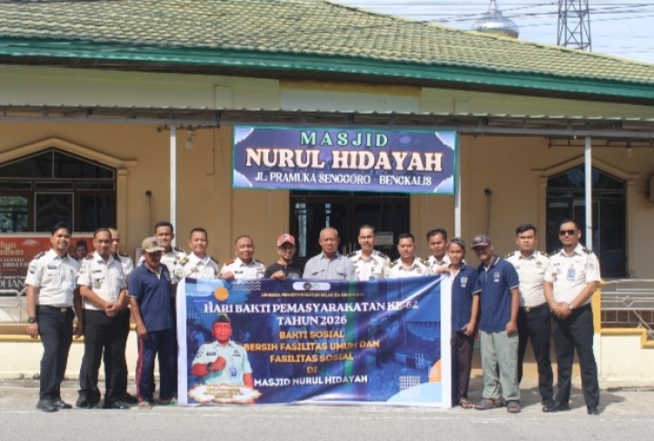 HBP Ke 62, Kalapas IIA Bengkalis Pimpin Baksos di Masjid Nurul Hidayah