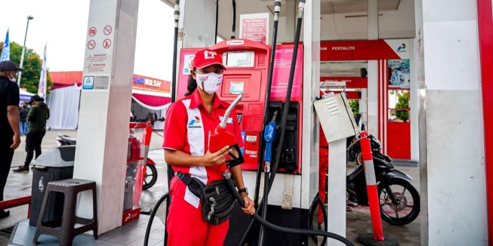 Ilustrasi SPBU Pertamina. Sumber: merdeka.com