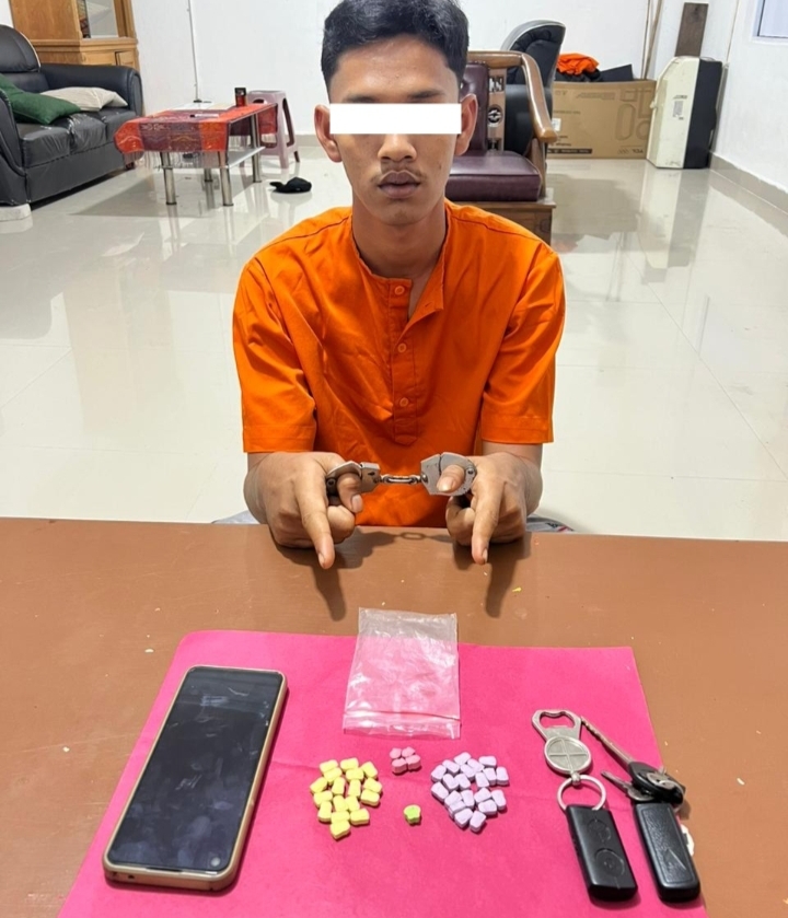 Polisi Ringkus Pemuda Beserta 42 Butir Pil Haram Jenis Ektasi