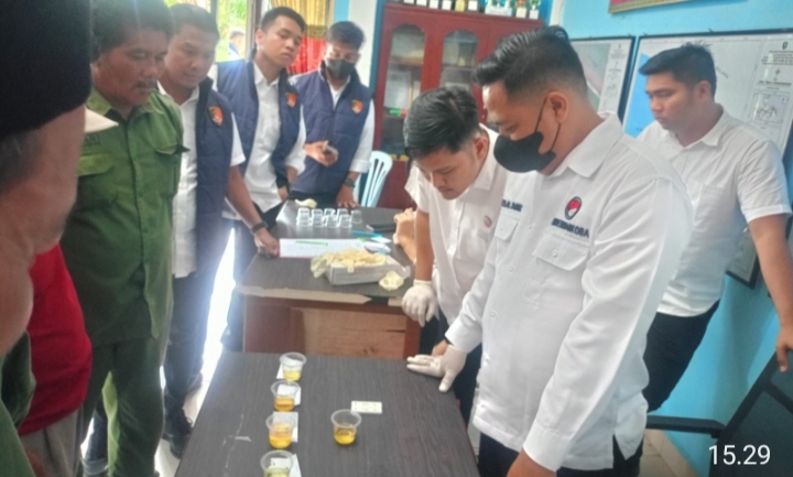Staf Linmas Desa Jangkang Positif Narkotika Saat Sidak Tes Urine