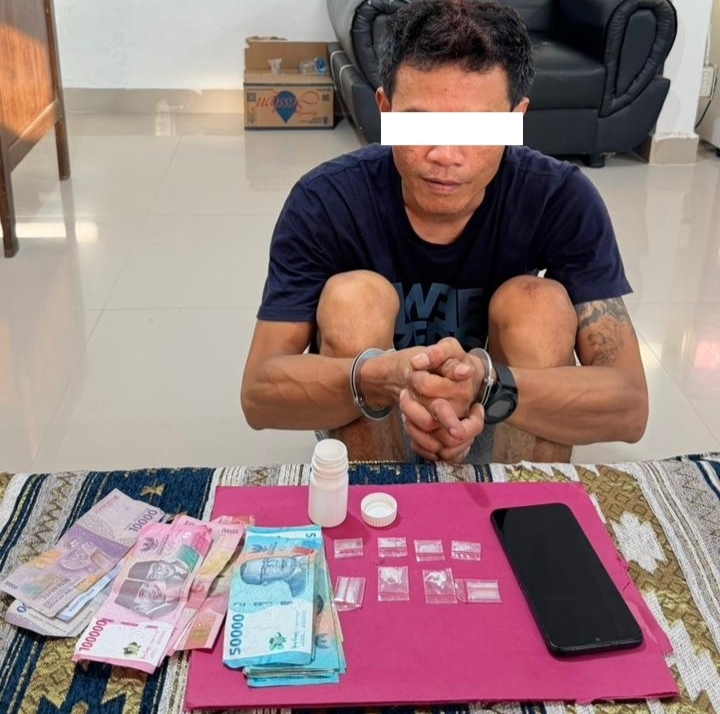 Pengedar Narkoba Diamankan Polsek Mandau Beserta 8 Paket Sabu