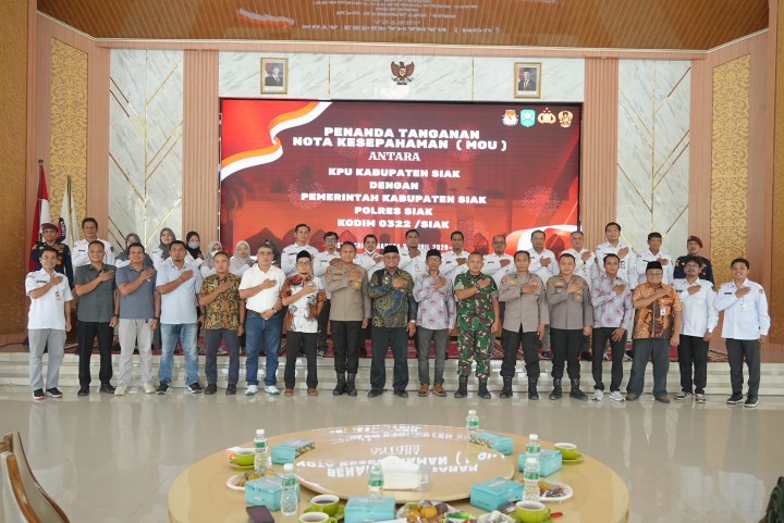 Sinergi Pemkab, KPU, dan Aparat, Siak Siap Gelar Pemilu Berkualitas